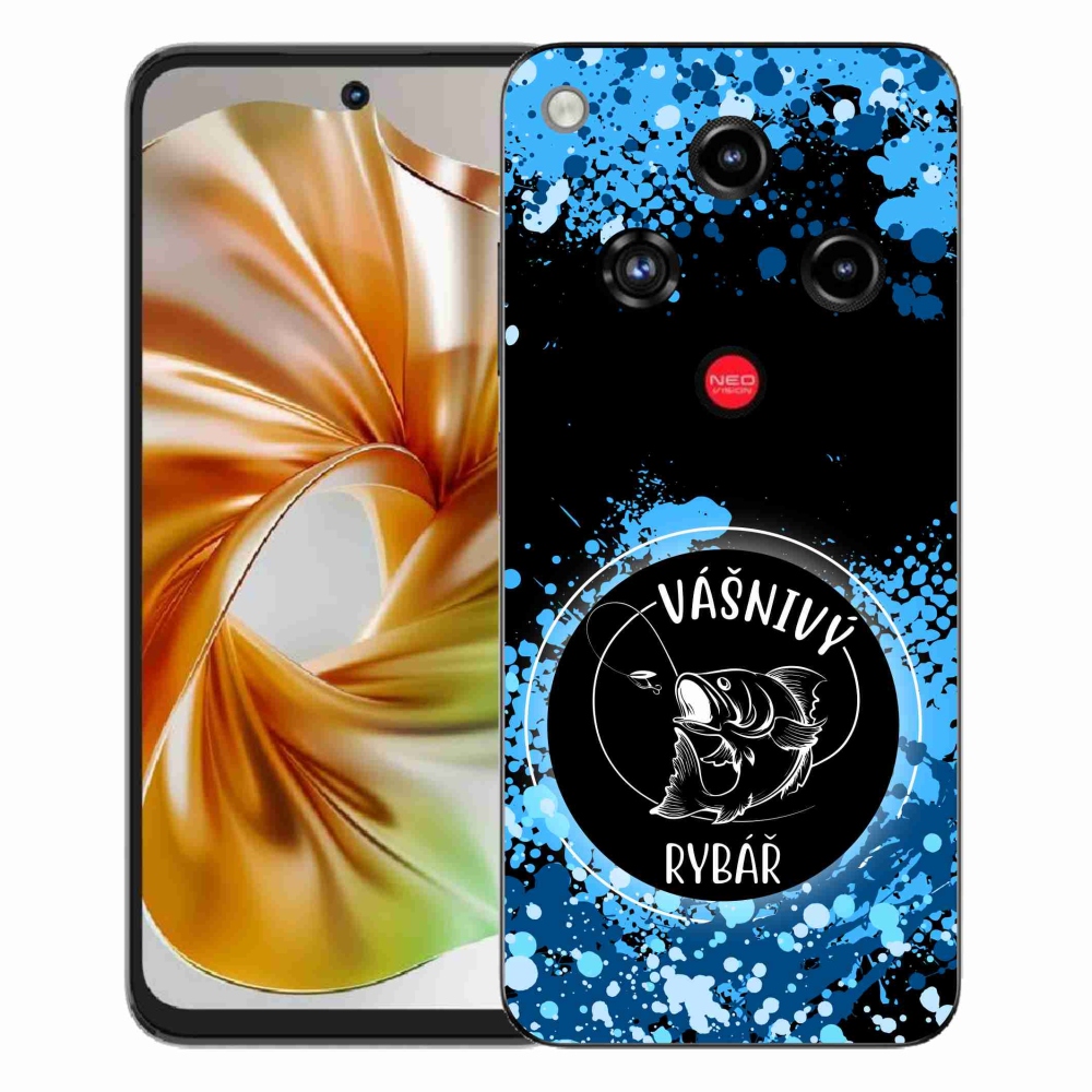 ZTE Nubia Focus 2 zselés tok mmCase - szenvedélyes halász fekete háttérrel