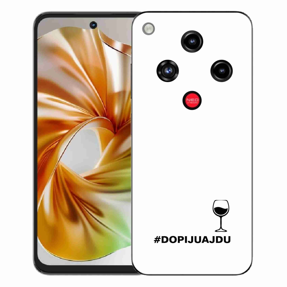 ZTE Nubia Focus 2 zselés borító mmCase - bor motívum fehér háttérrel