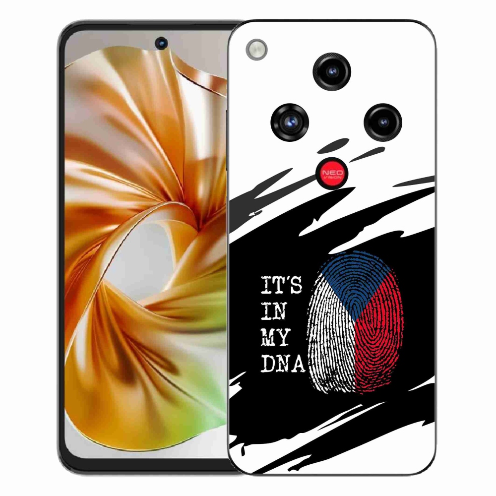ZTE Nubia Focus 2 zselés borító mmCase - zászlós ujjlenyomat fekete és fehér háttérrel
