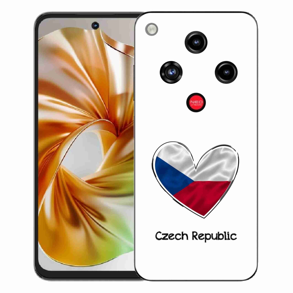 ZTE Nubia Focus 2 zselés borító mmCase - szív zászló fehér háttérrel