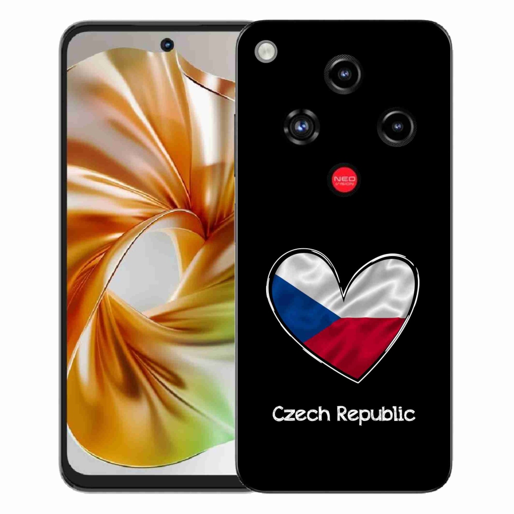 ZTE Nubia Focus 2 zselés borító mmCase - zászló szív fekete háttérrel