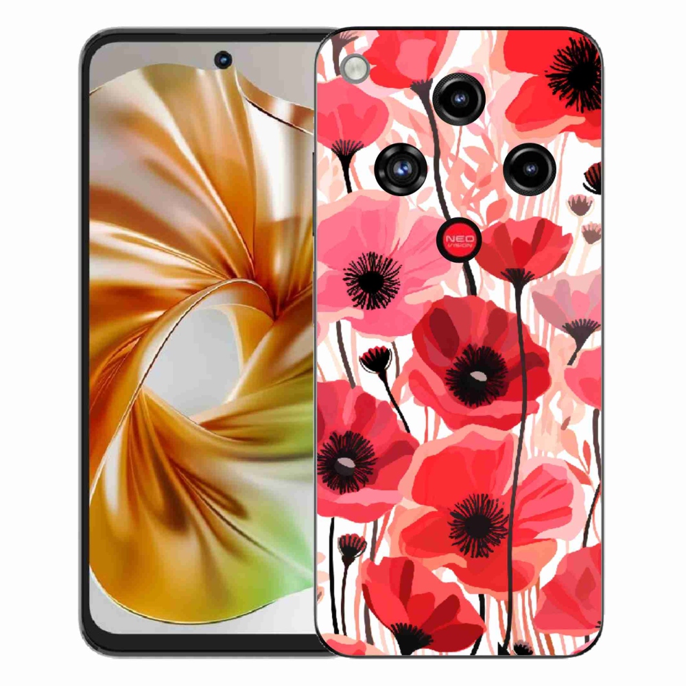 ZTE Nubia Focus 2 zselés tok mmCase - mákos 1