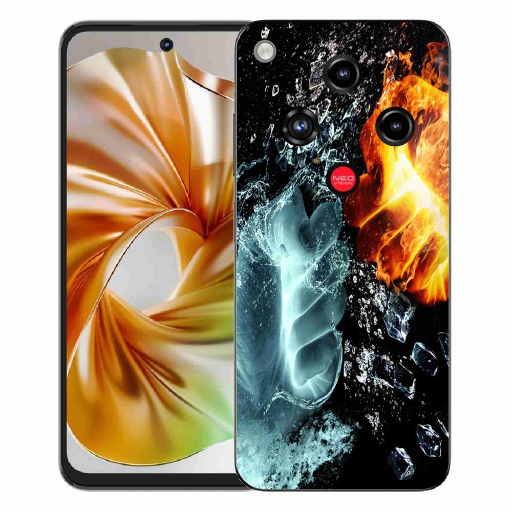 ZTE Nubia Focus 2 zselés tok mmCase - víz és tűz