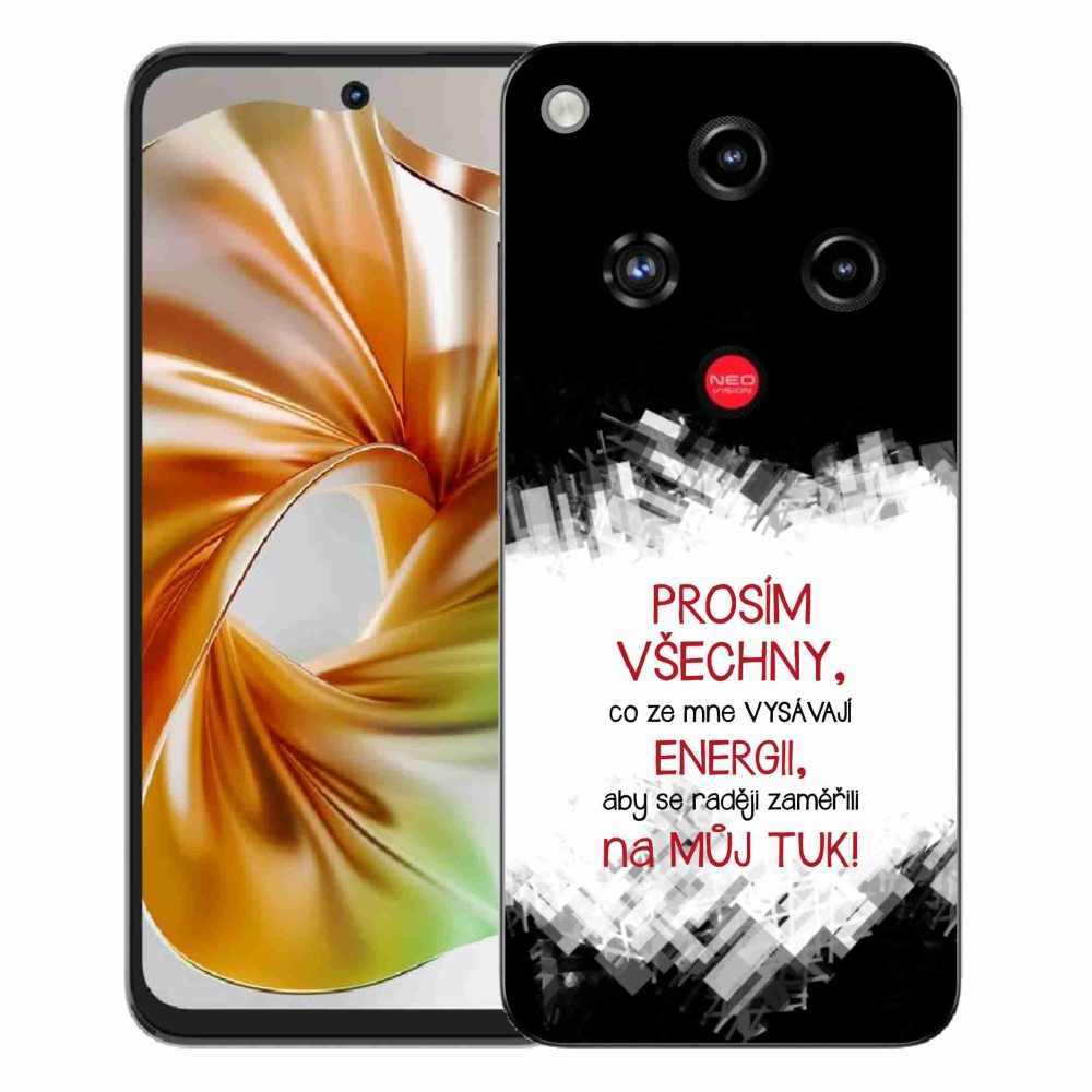 ZTE Nubia Focus 2 zselés borító mmCase - vicces szöveg 1 piros