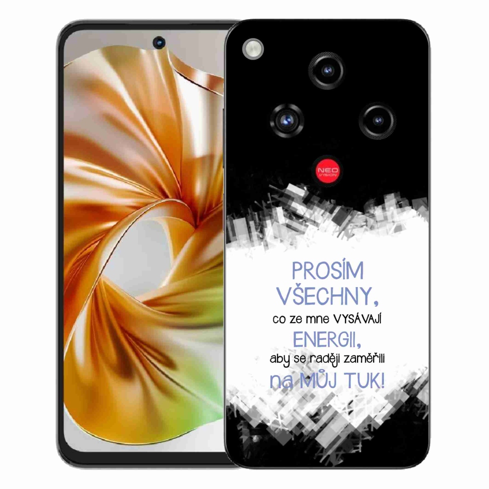 ZTE Nubia Focus 2 zselés borító mmCase - vicces szöveg 1 kék