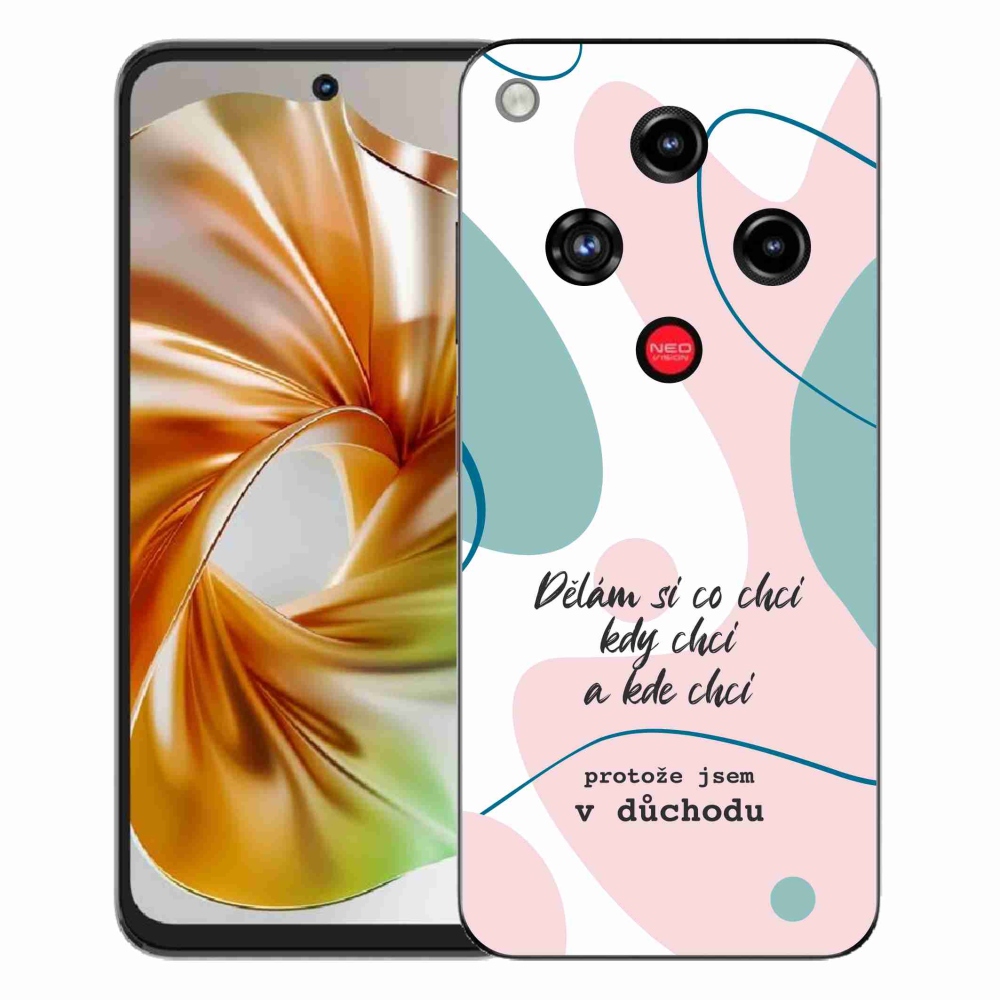 ZTE Nubia Focus 2 zselés borító mmCase - vicces szöveg 10 fehér háttér