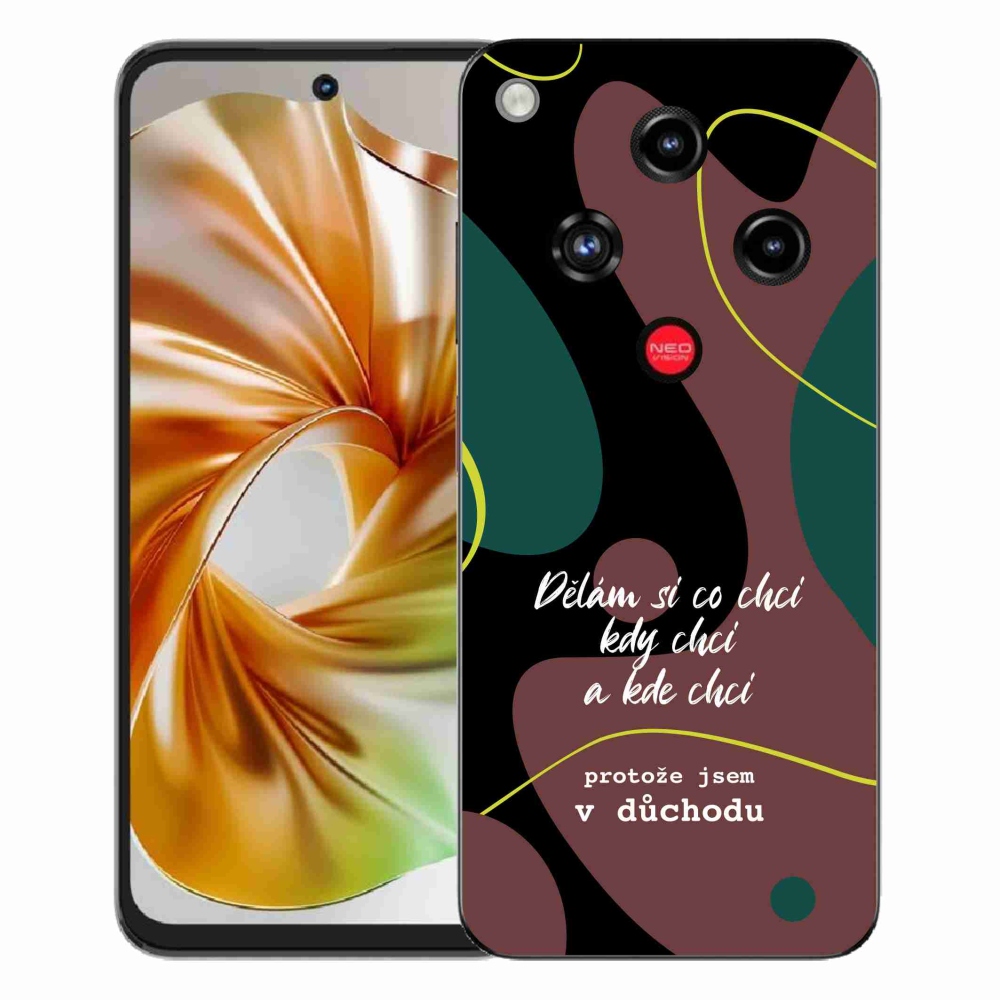ZTE Nubia Focus 2 zselés borító mmCase - vicces szöveg 10 fekete háttér