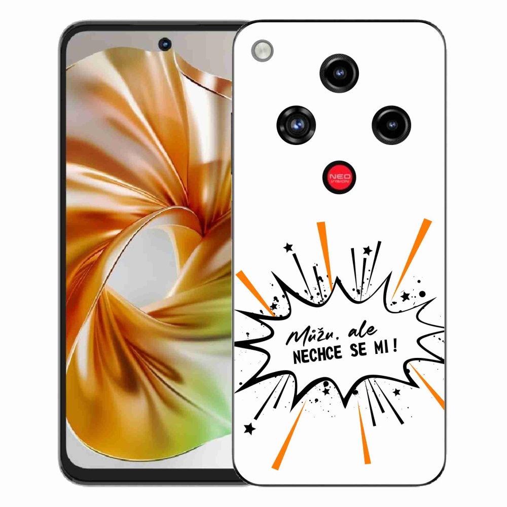 ZTE Nubia Focus 2 zselés borító mmCase - vicces szöveg 11 fehér háttér