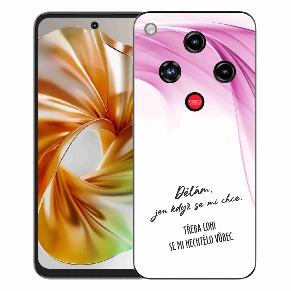 ZTE Nubia Focus 2 zselés borító mmCase - vicces szöveg 12 fehér háttér