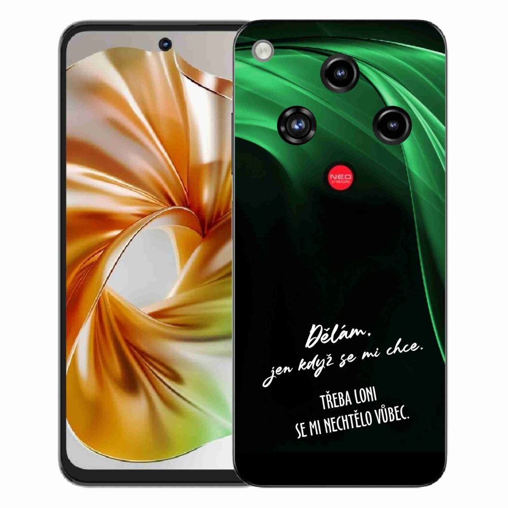 ZTE Nubia Focus 2 zselés borító mmCase - vicces szöveg 12 fekete háttér