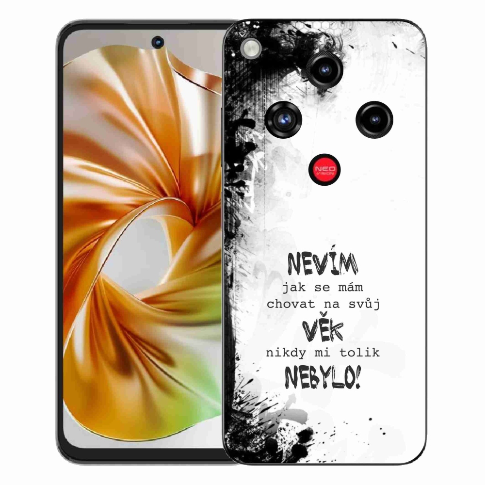 ZTE Nubia Focus 2 zselés borító mmCase - vicces szöveg 14 fehér háttér