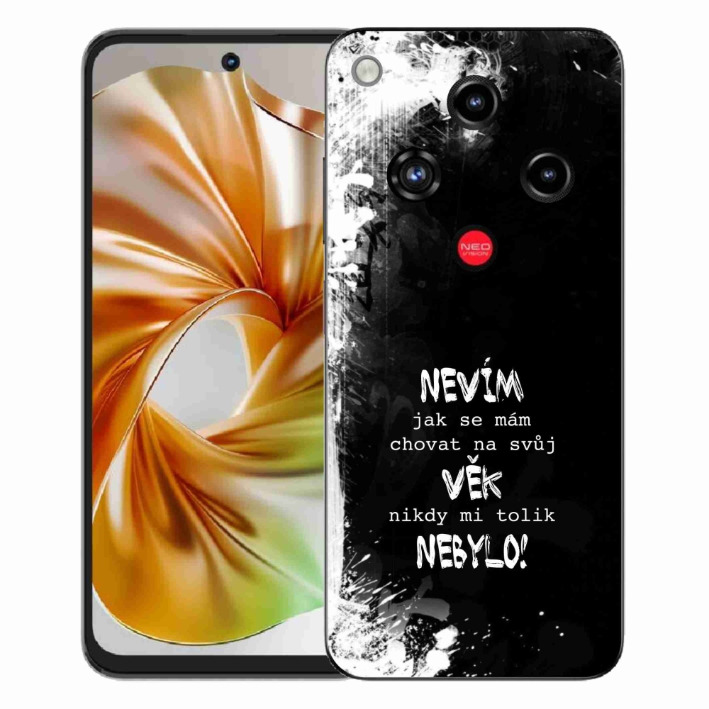 ZTE Nubia Focus 2 zselés borító mmCase - vicces szöveg 14 fekete háttér