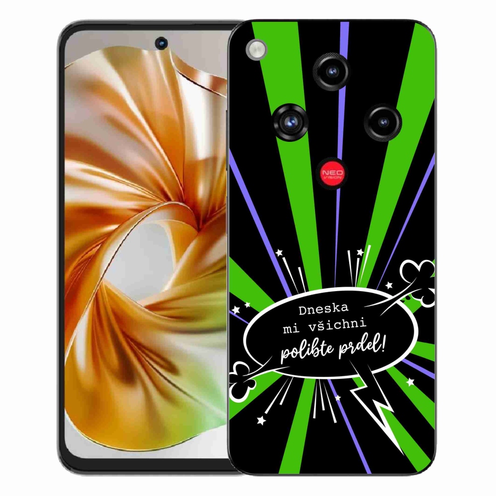 ZTE Nubia Focus 2 zselés borító mmCase - vicces szöveg 15 fekete háttér