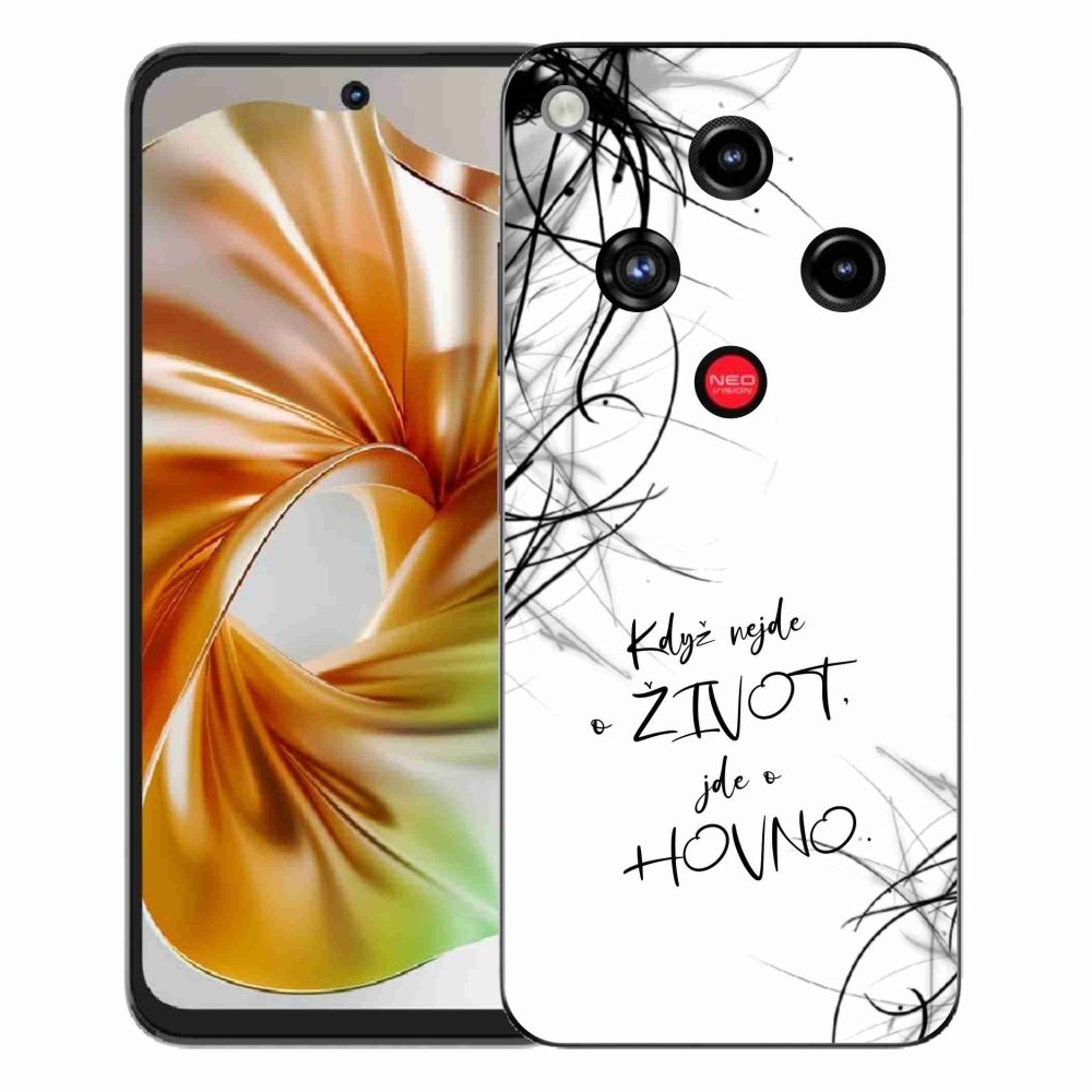 ZTE Nubia Focus 2 zselés borító mmCase - vicces szöveg 16 fehér háttér