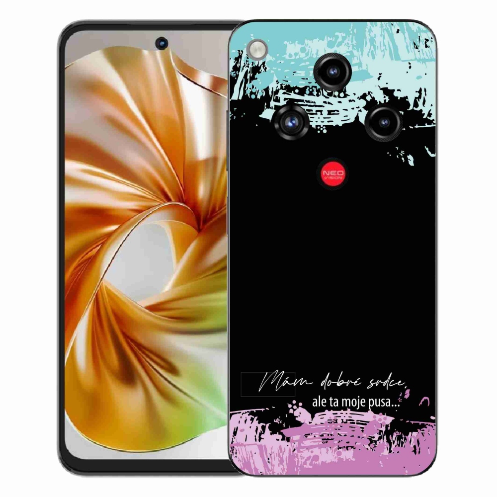 ZTE Nubia Focus 2 zselés borító mmCase - vicces szöveg 3 fekete háttér