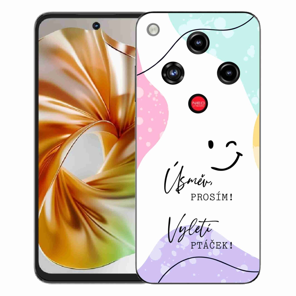 ZTE Nubia Focus 2 zselés borító mmCase - vicces szöveg 4 fehér háttérrel