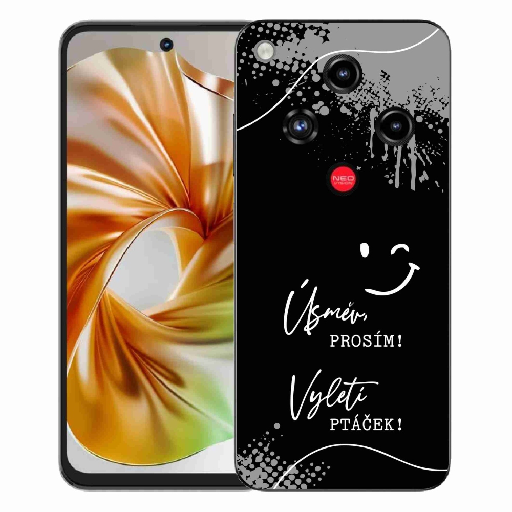 ZTE Nubia Focus 2 zselés borító mmCase - vicces szöveg 4 fekete háttér