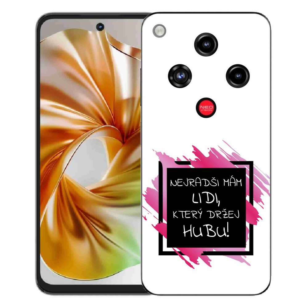 ZTE Nubia Focus 2 zselés borító mmCase - vicces szöveg 7 fekete-fehér háttérrel