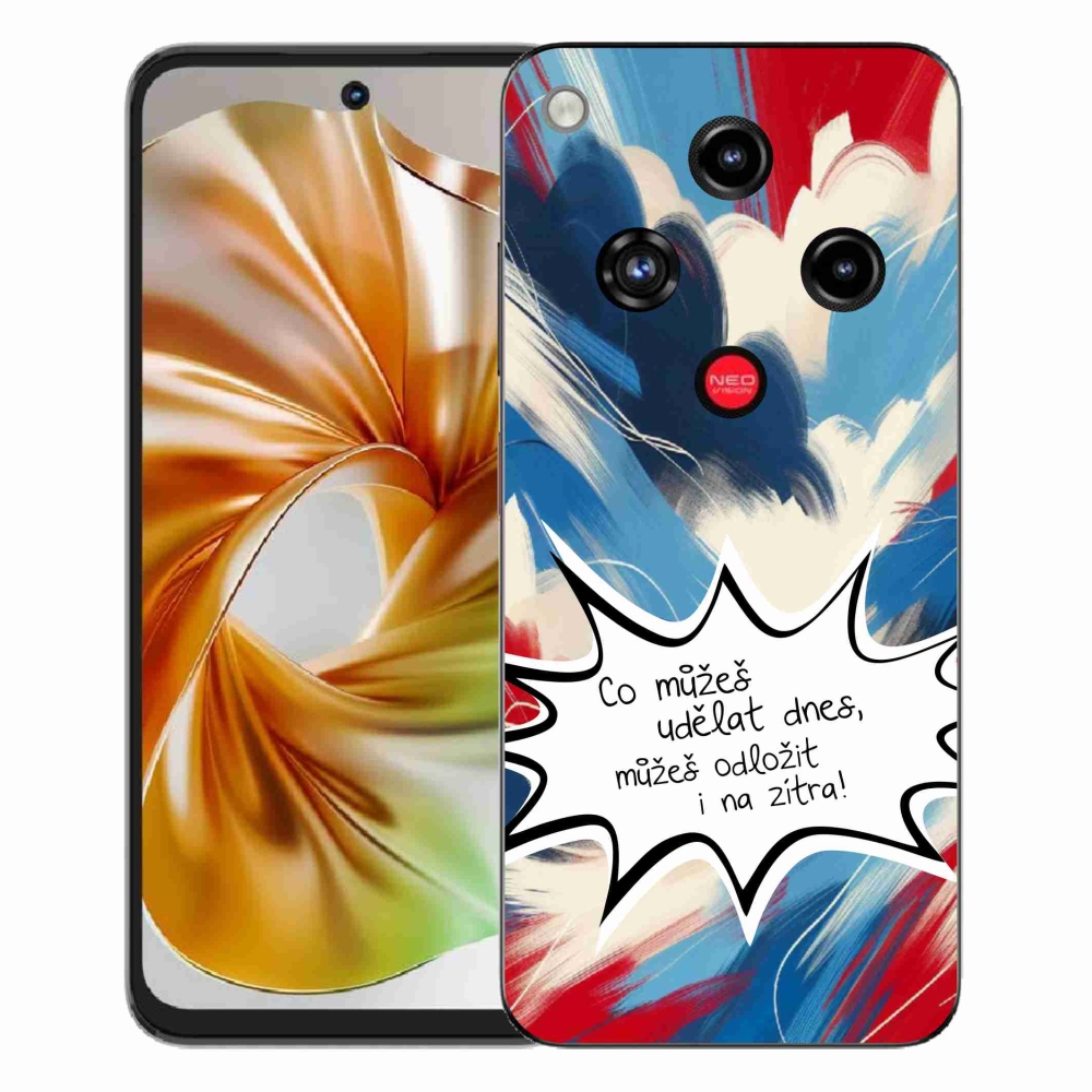 ZTE Nubia Focus 2 zselés borító mmCase - vicces szöveg 9 fehér háttér
