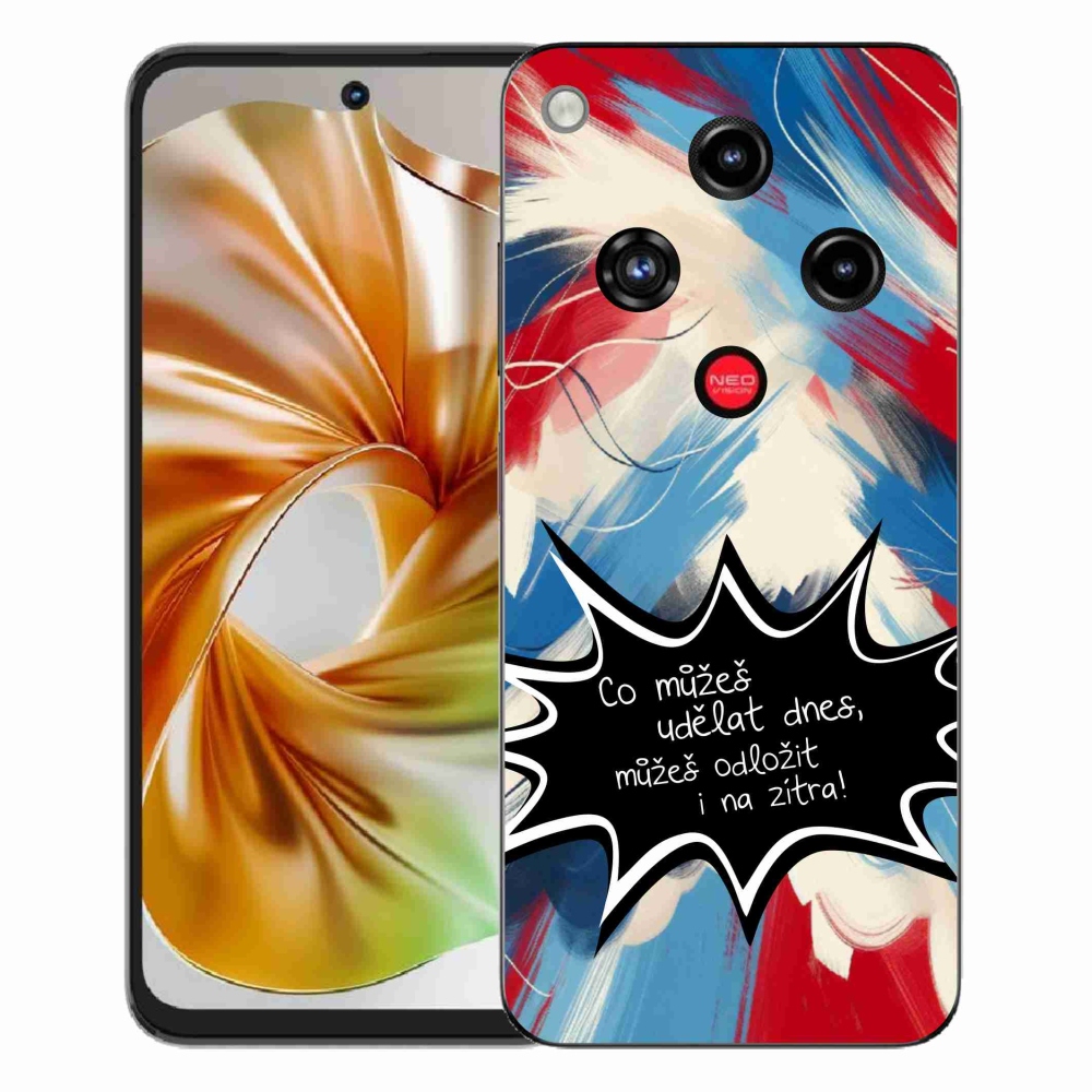 ZTE Nubia Focus 2 zselés borító mmCase - vicces szöveg 9 fekete háttér