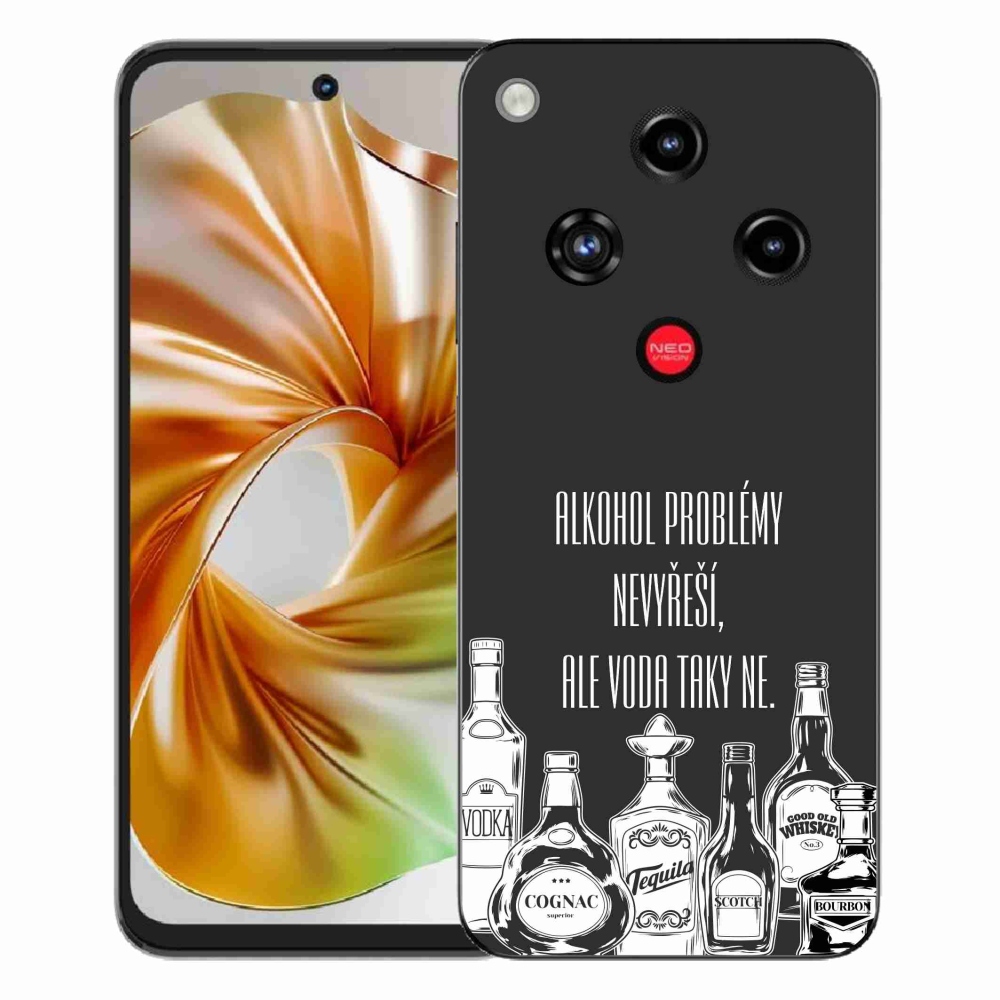 ZTE Nubia Focus 2 zselés borító mmCase - vicces szöveg fekete háttérrel