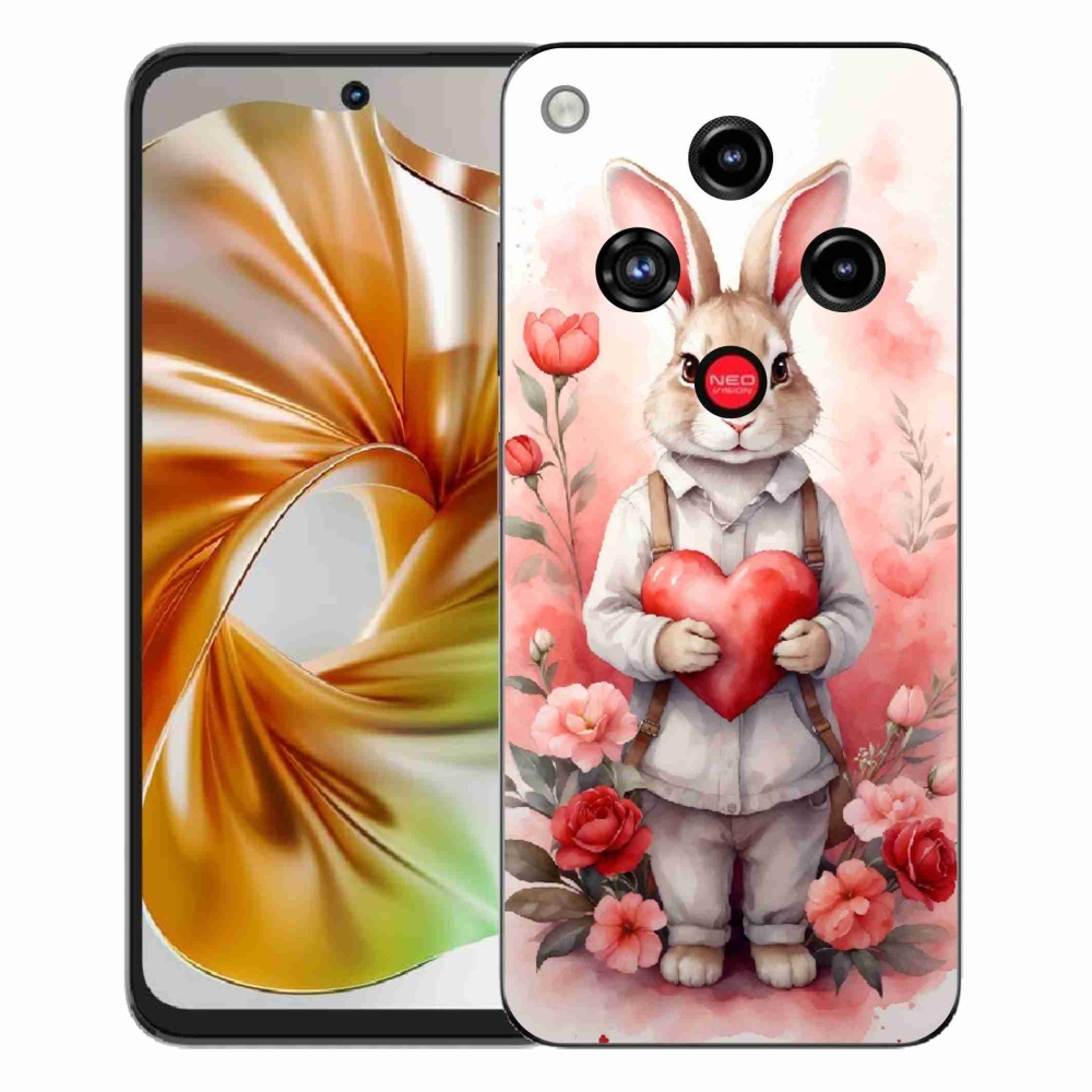 ZTE Nubia Focus 2 zselés borító mmCase - nyúl szívvel