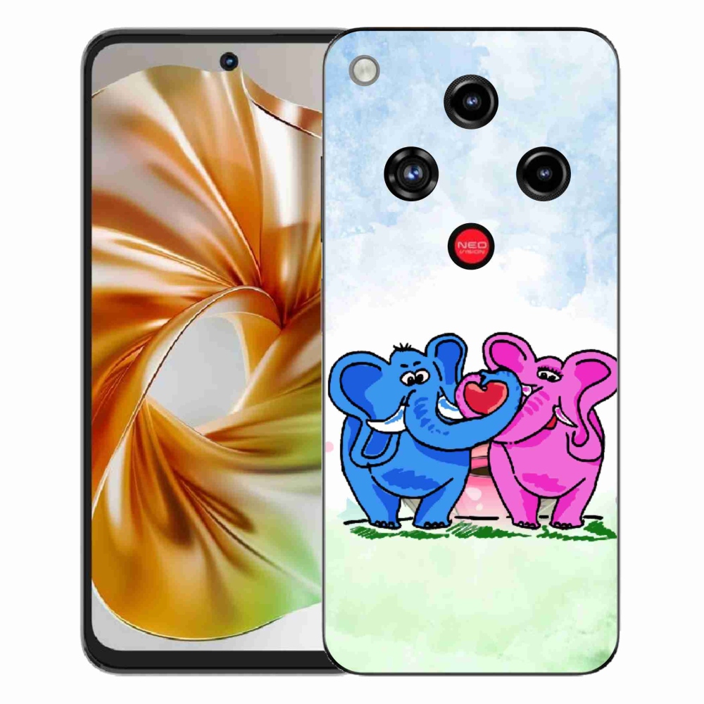 ZTE Nubia Focus 2 zselés borító mmCase - szerelmes elefántok
