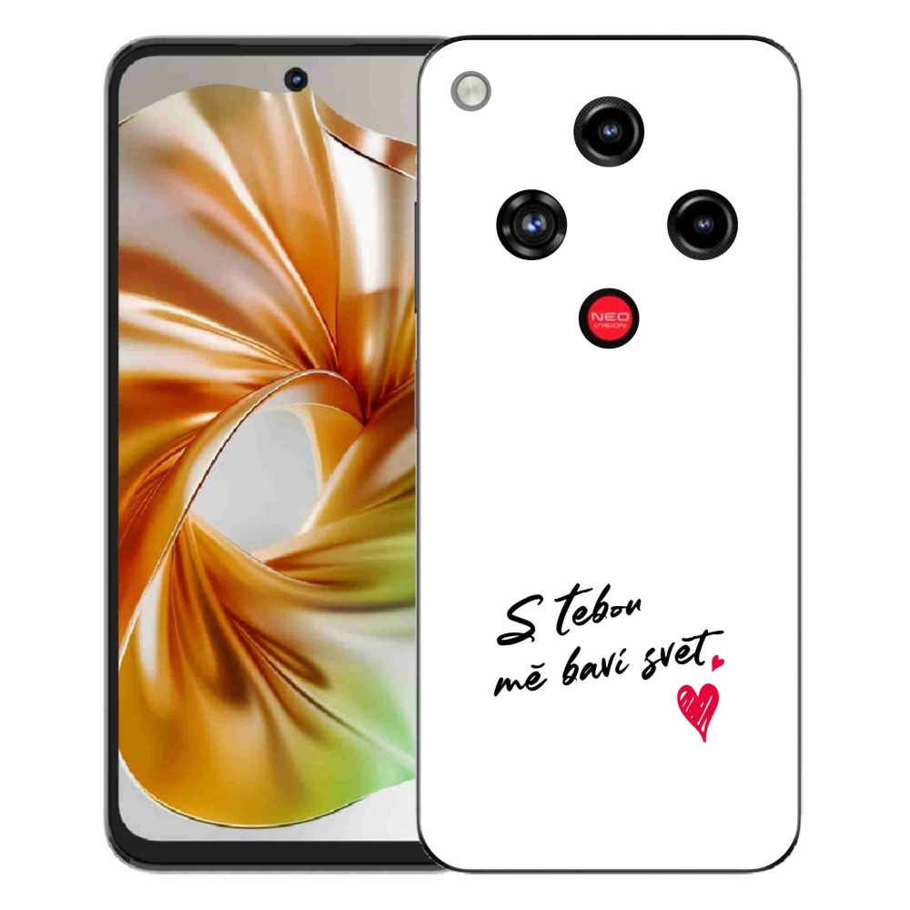 ZTE Nubia Focus 2 zselés borító mmCase - szerelmes szöveg 1 fehér háttér