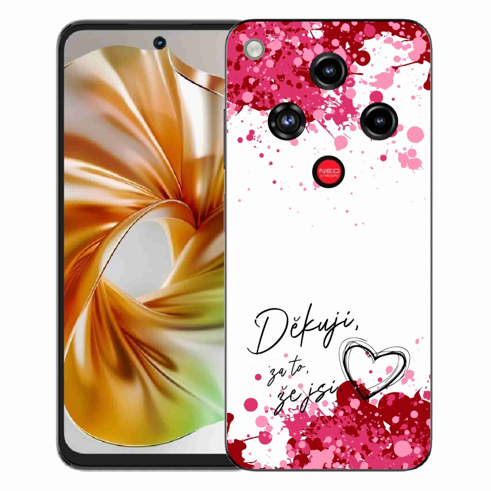 ZTE Nubia Focus 2 zselés borító mmCase - szerelmes szöveg 2 fehér háttér
