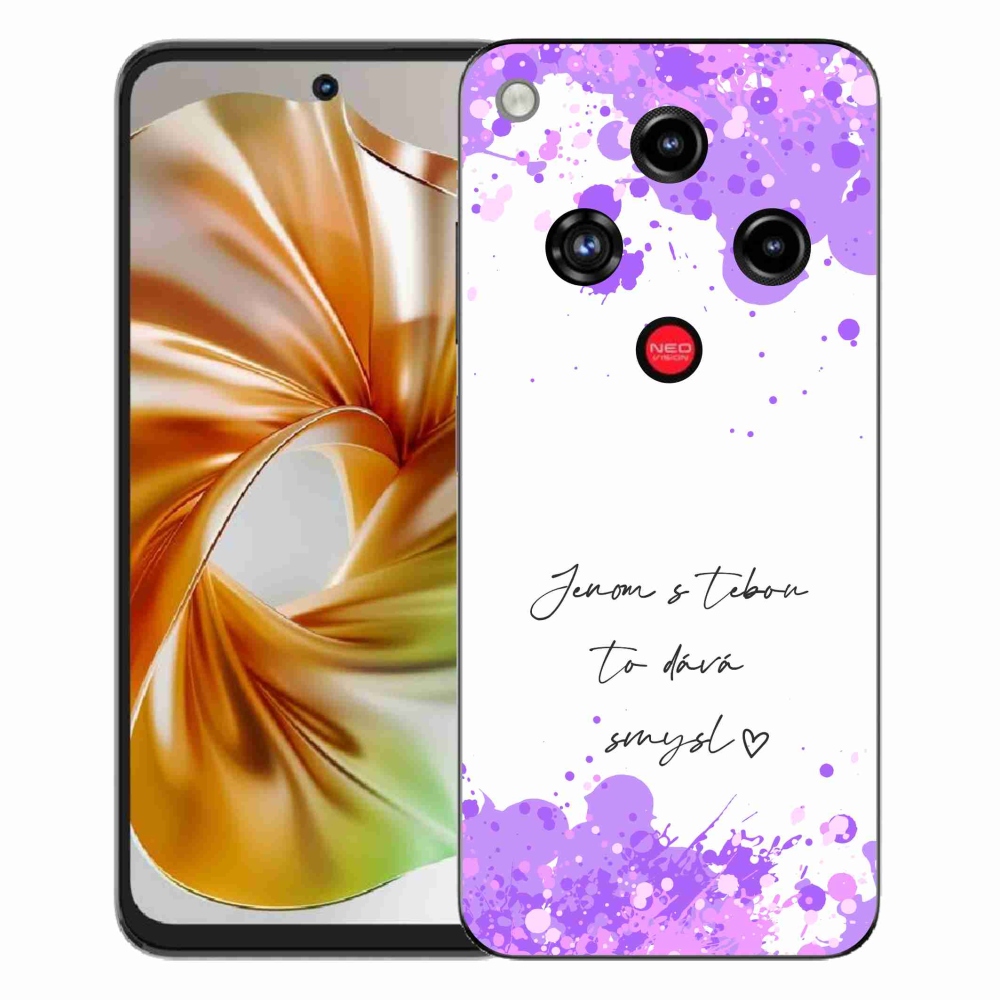 ZTE Nubia Focus 2 zselés borító mmCase - szerelmes szöveg fehér háttérrel