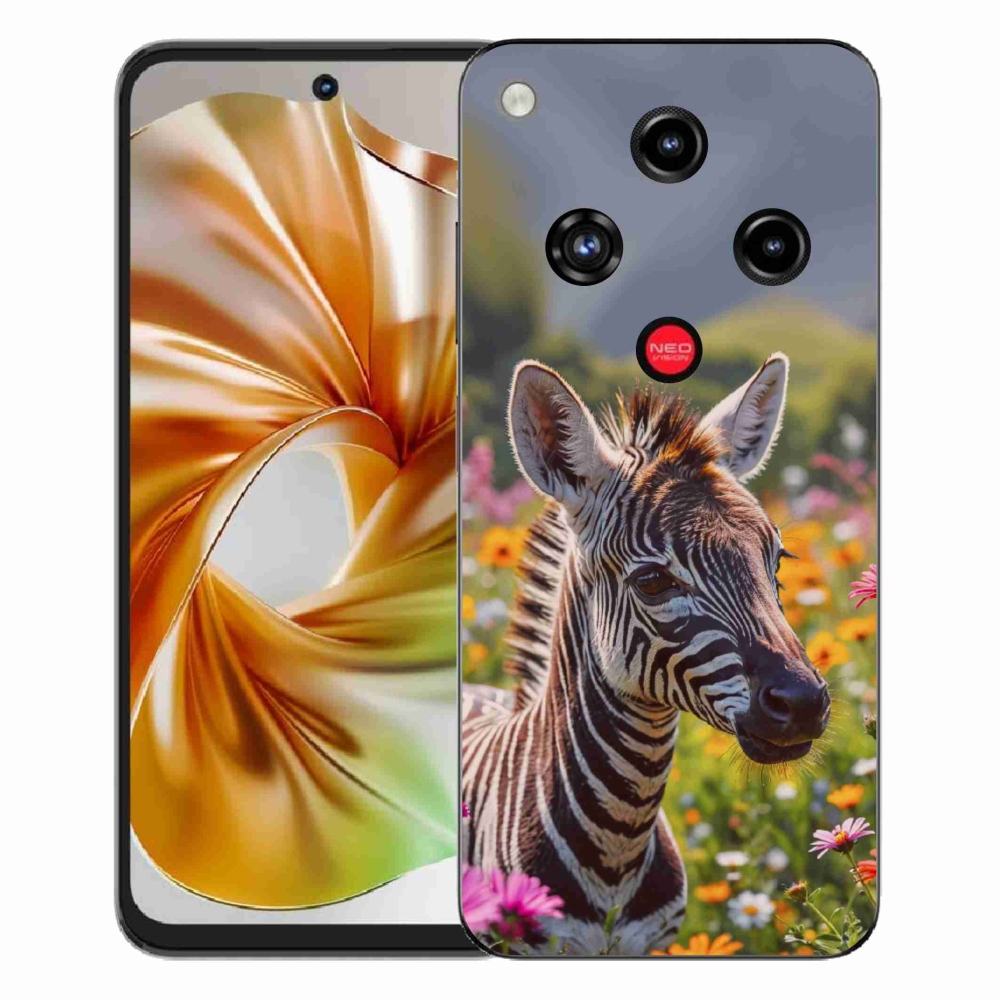 ZTE Nubia Focus 2 zselés tok mmCase - zebra a réten