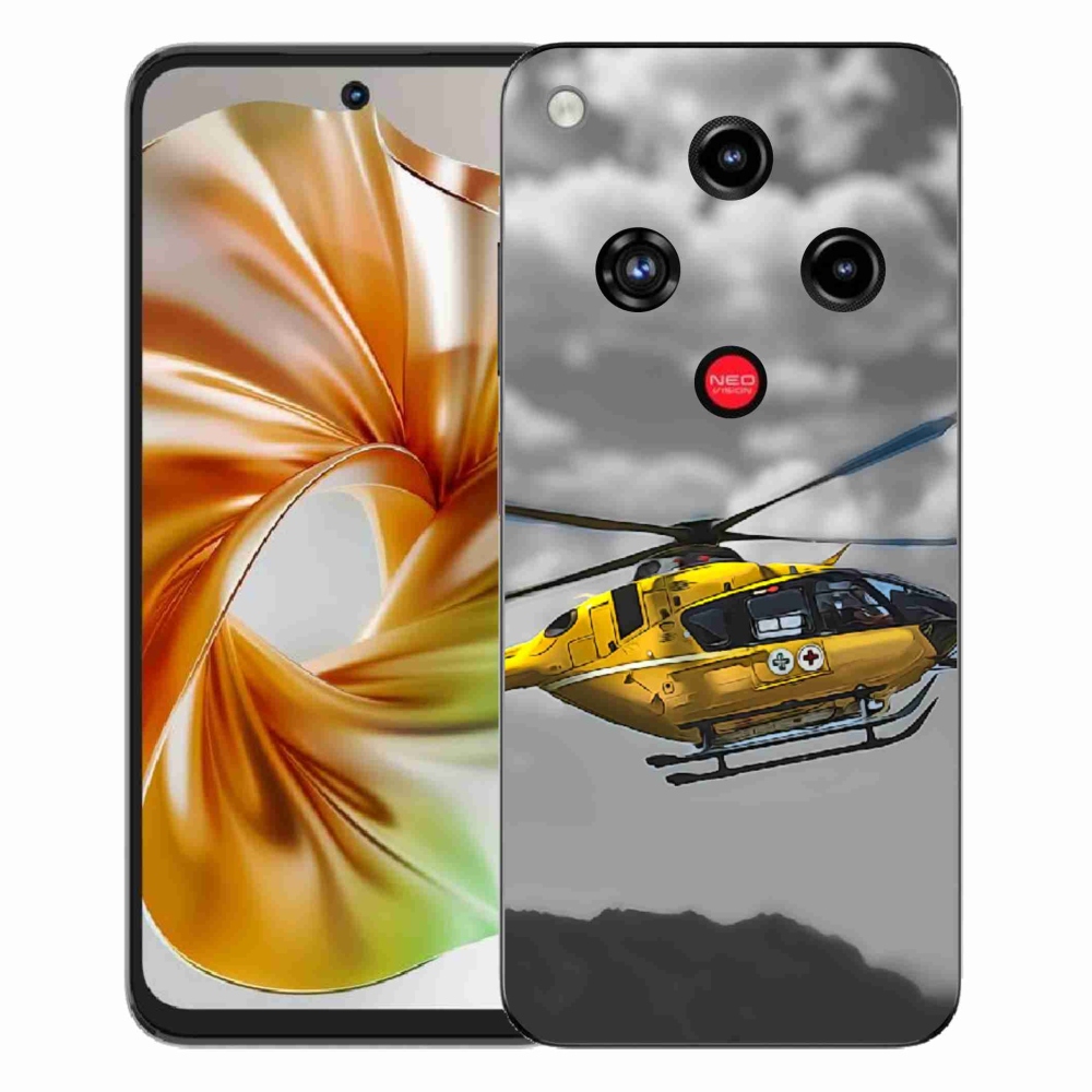 ZTE Nubia Focus 2 zselés borító mmCase - sárga helikopterhez