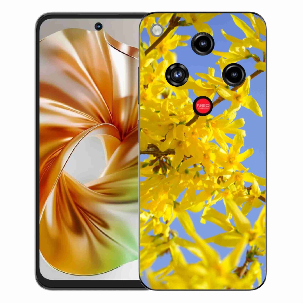 ZTE Nubia Focus 2 zselés tok mmCase - sárga virágok