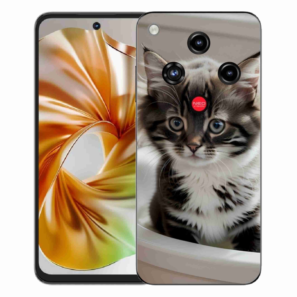 ZTE Nubia Focus 2 zselés borítás mmCase - kíváncsi cica