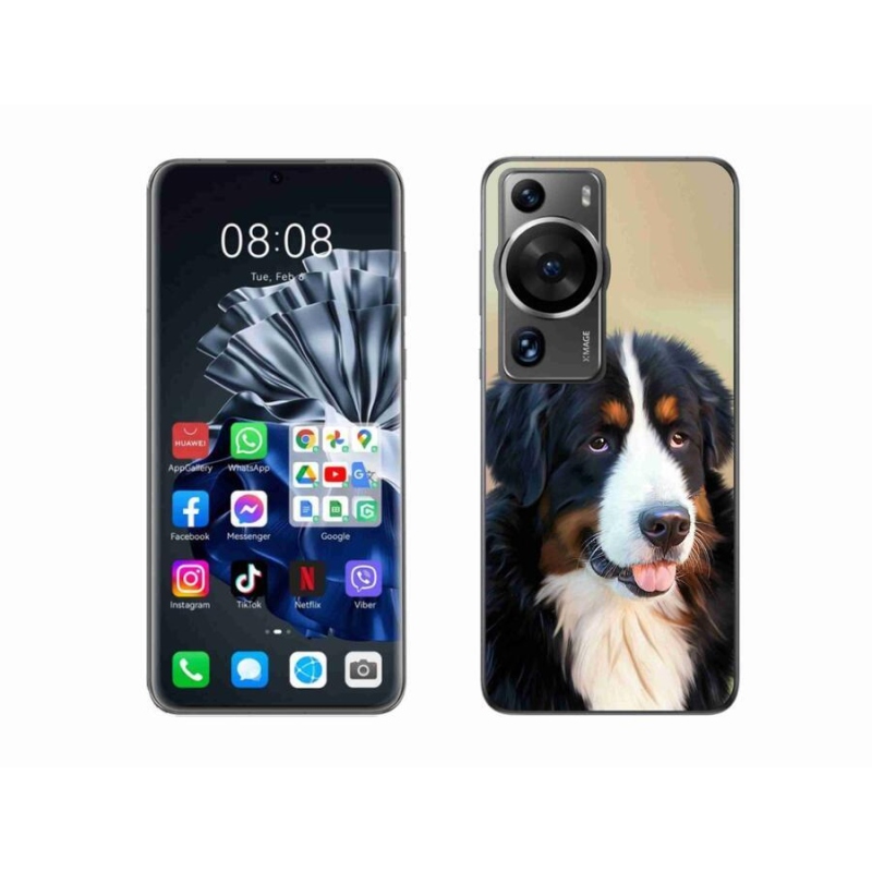 Gél tok mmCase a Huawei P60 Pro készülékhez - Berni hegyi kutya