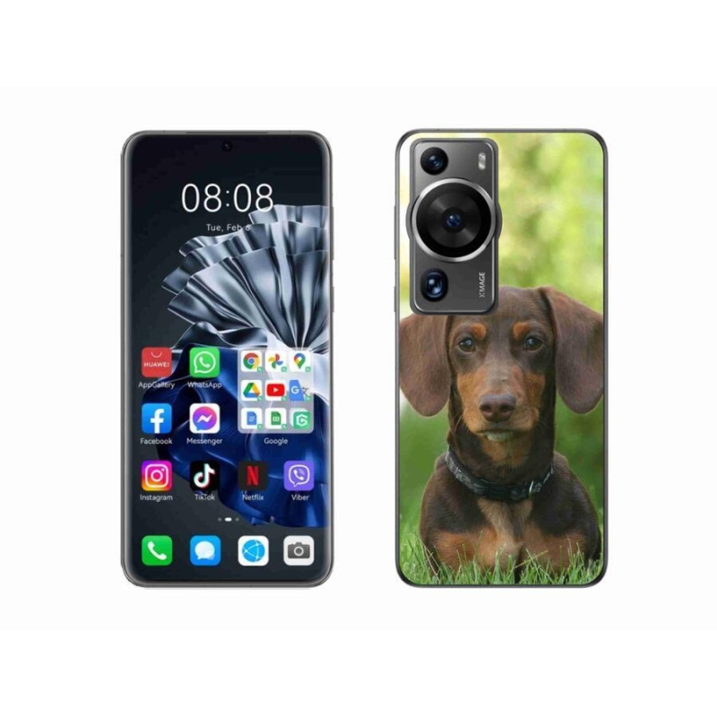 Gél tok mmCase a Huawei P60 Pro készülékhez - barna tacskó