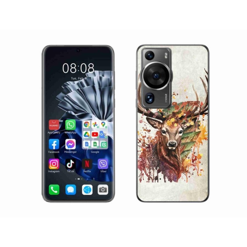 Gél tok mmCase a Huawei P60 Pro készülékhez - szarvas 1