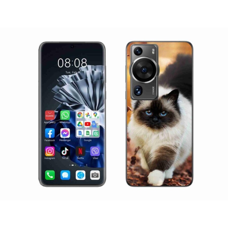 Gél tok mmCase a Huawei P60 Pro készülékhez - macska