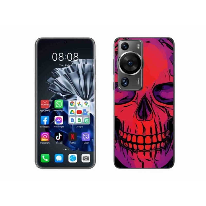 Gél tok mmCase a Huawei P60 Pro számára - koponya