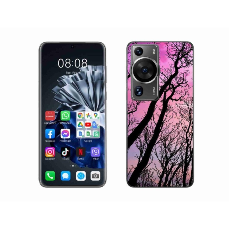 Gél tok mmCase a Huawei P60 Pro számára - kidőlt fák
