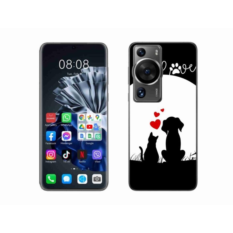 Gél tok mmCase a Huawei P60 Pro számára - állatszerelem