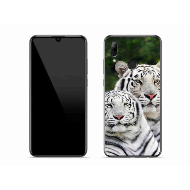 Gél tok mmCase a Honor 10 Lite-hoz - fehér tigrisek