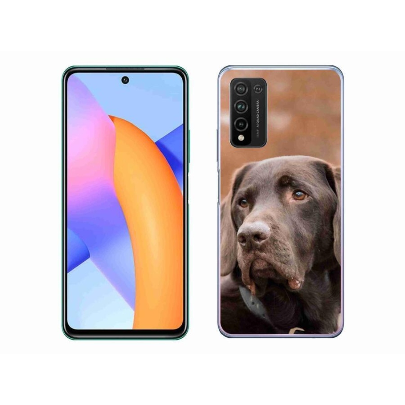 Gél tok mmCase a Honor 10X Lite-hoz - barna labrador