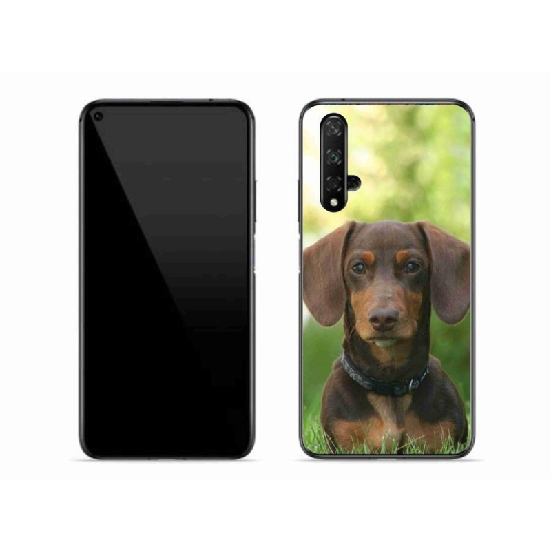 Gél tok mmCase a Honor 20-hoz - barna tacskó