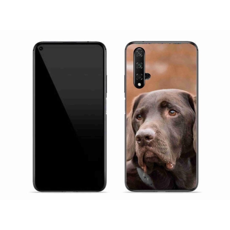 Gél tok mmCase for Honor 20 - barna labrador