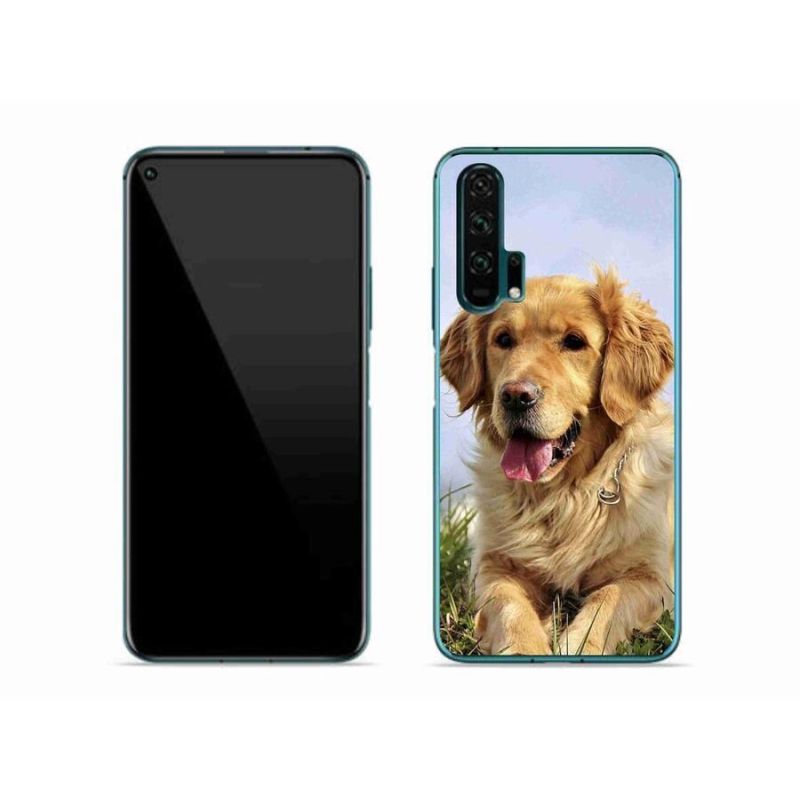 Gél tok mmCase a Honor 20 Pro számára - arany retriever
