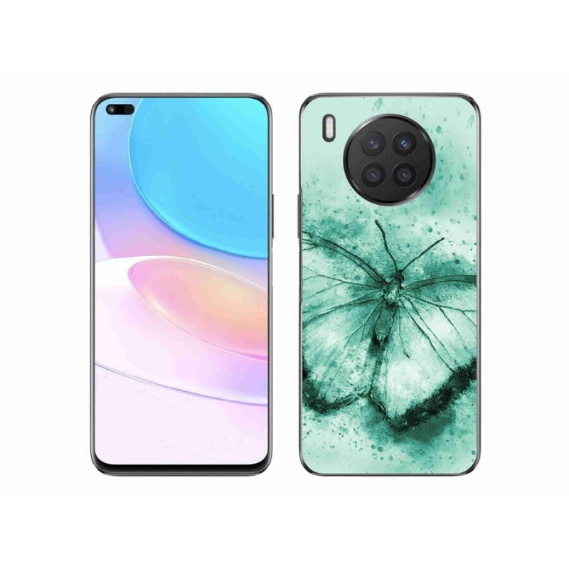 Gél tok mmCase a Honor 50 Lite-hoz - zöld pillangó