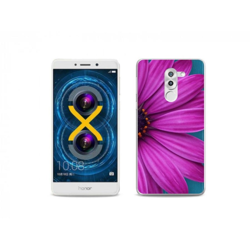 Gél tok mmCase a Honor 6X készülékhez - lila margaréta