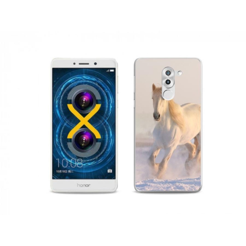 Gél tok mmCase a Honor 6X számára - ló a hóban