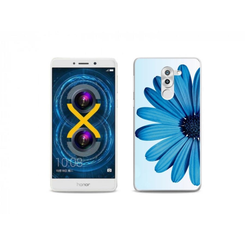 Gél tok mmCase a Honor 6X készülékhez - kék margaréta
